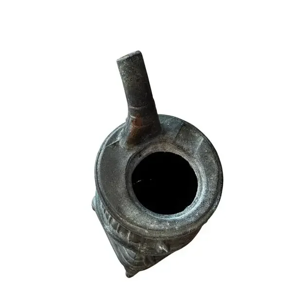 Vintage Miniature Potbelly Stove Cast Iron Incense Burner or Salesman Sample - Picture 5 of 6